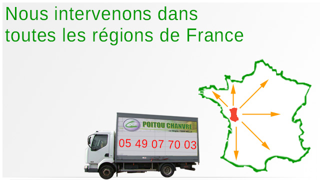 Nous intervenons dans toutes les région de France