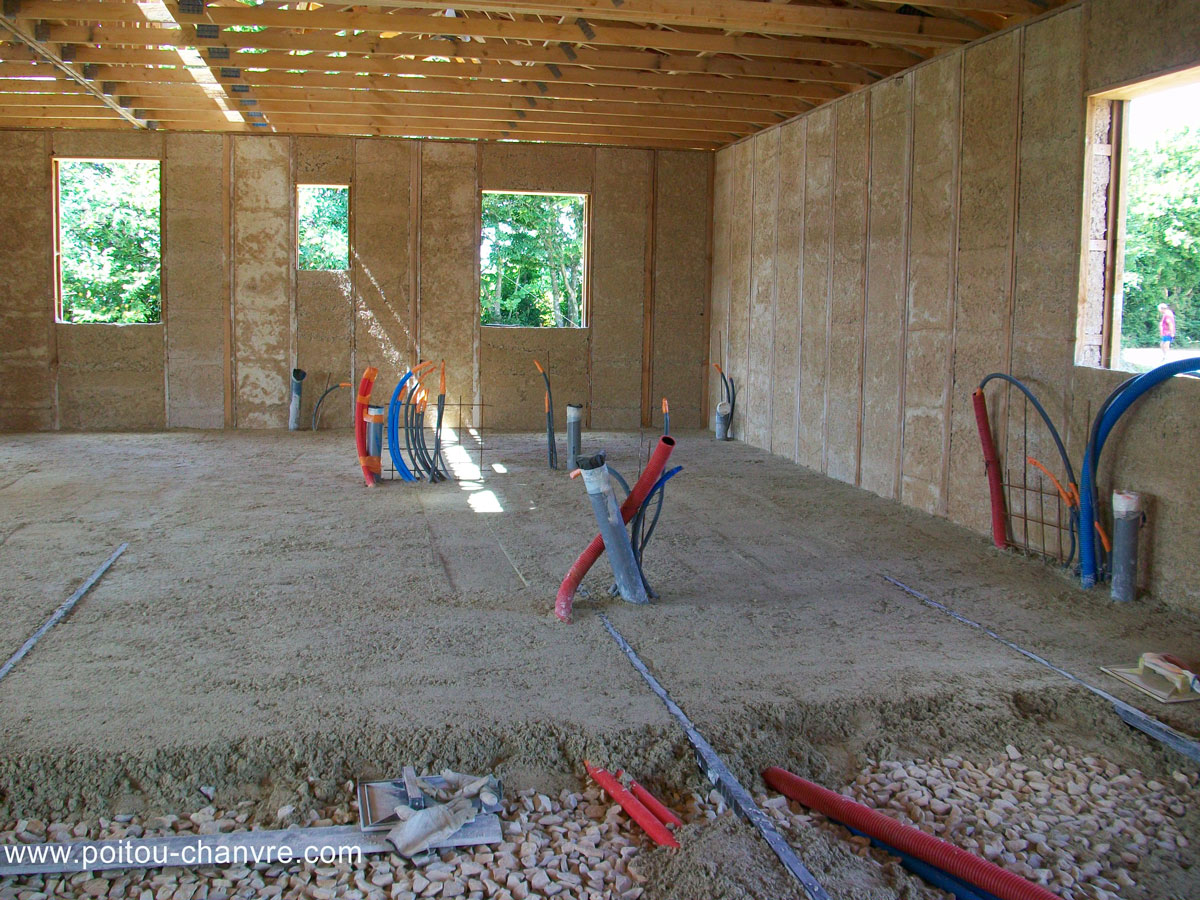 Beton De Chanvre Melange De Chenevotte Fibree Et De Chaux